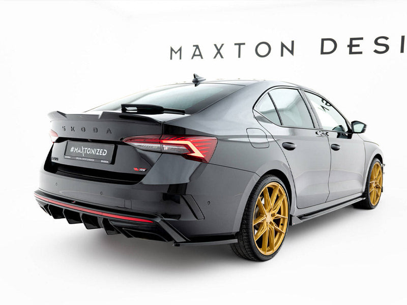 Maxton Design -  Rear Side Splitters V.3 Skoda Octavia RS Liftback / Estate Mk4 Facelift