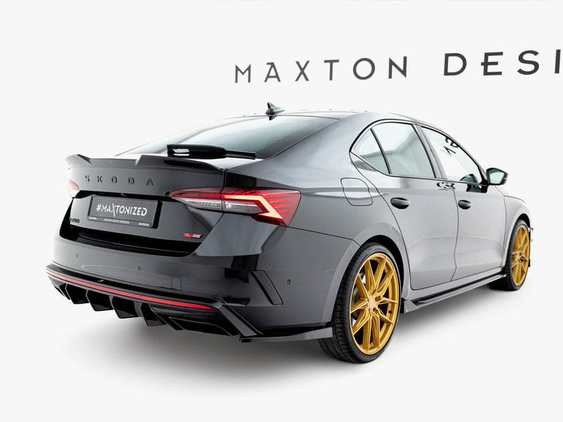 Maxton Design - Rear Side Splitters V.4 Skoda Octavia RS Liftback / Estate Mk4 Facelift
