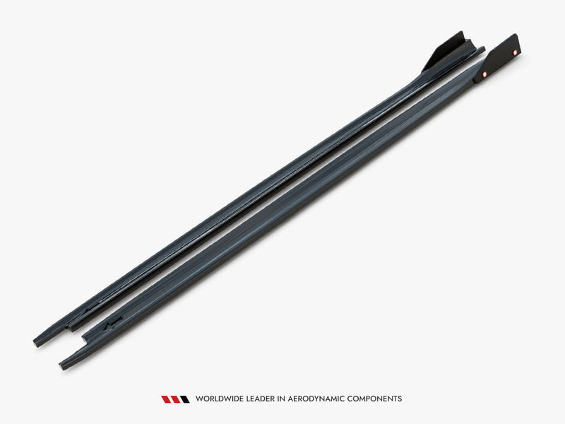 Maxton Design - Side Skirts Diffusers V.2 + Flaps Skoda Octavia RS Liftback / Estate Mk4 Facelift