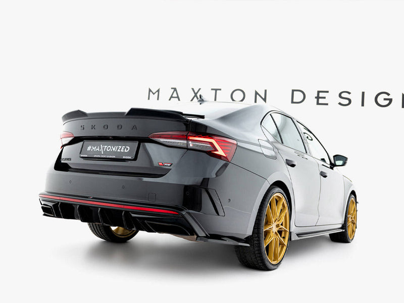 Maxton Design - Rear Side Splitters V.7 Skoda Octavia RS Liftback / Estate Mk4 / Mk4 Facelift