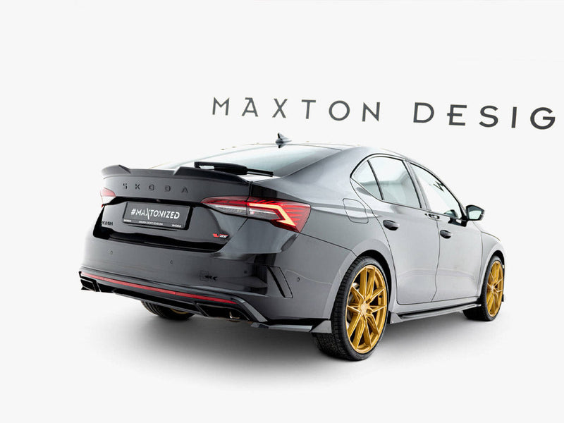 Maxton Design - Rear Side Splitters V.6 Skoda Octavia RS Liftback / Estate Mk4 / Mk4 Facelift
