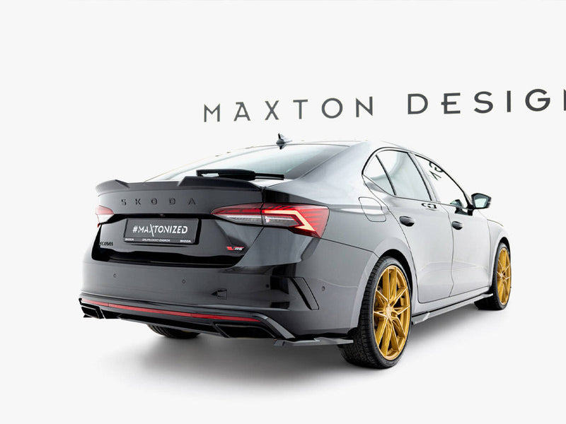 Maxton Design - Rear Side Splitters V.5 Skoda Octavia RS Liftback / Estate Mk4 / Mk4 Facelift