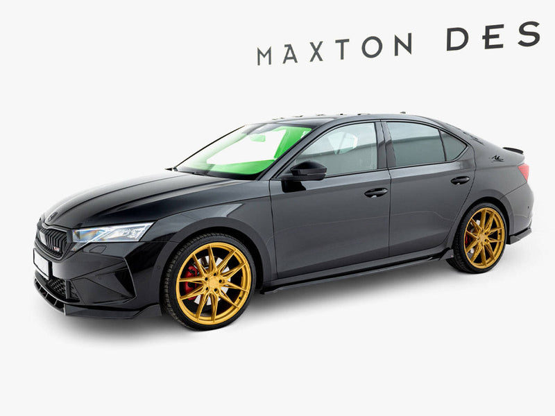 Maxton Design - Side Skirts Diffusers V.4 Skoda Octavia RS Liftback / Estate Mk 4 Facelift