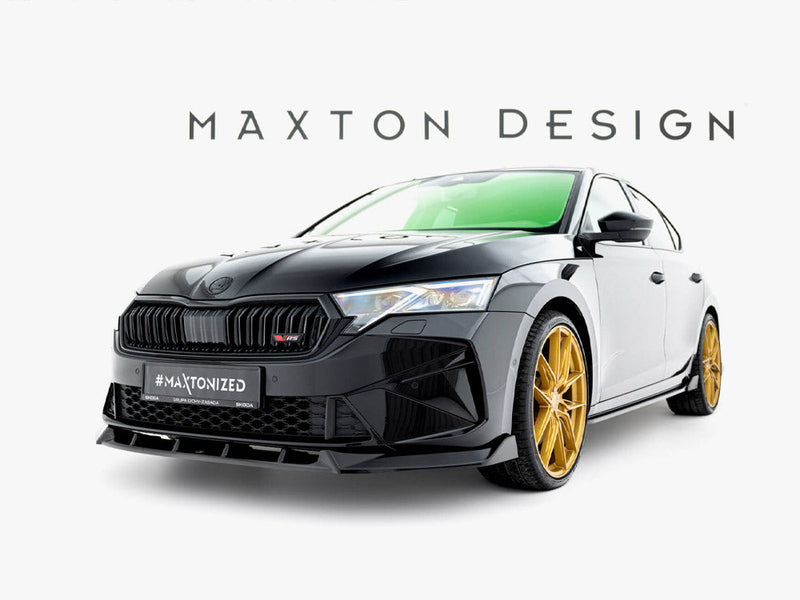 Maxton Design - Front Splitter V.2 Skoda Octavia RS Liftback / Estate Mk4 Facelift