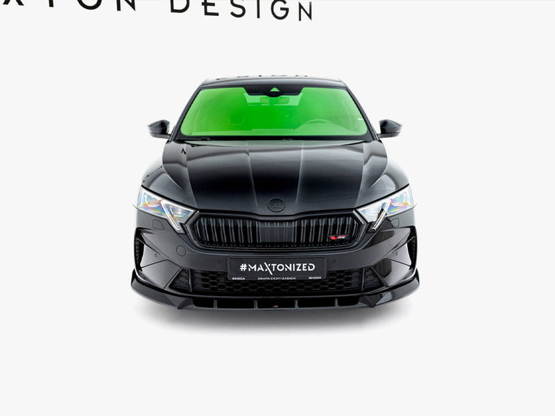 Maxton Design - Front Splitter V.2 Skoda Octavia RS Liftback / Estate Mk4 Facelift