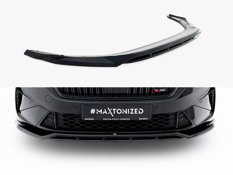 Maxton Design - Front Splitter V.1 Skoda Octavia RS Liftback / Estate Mk4 Facelift