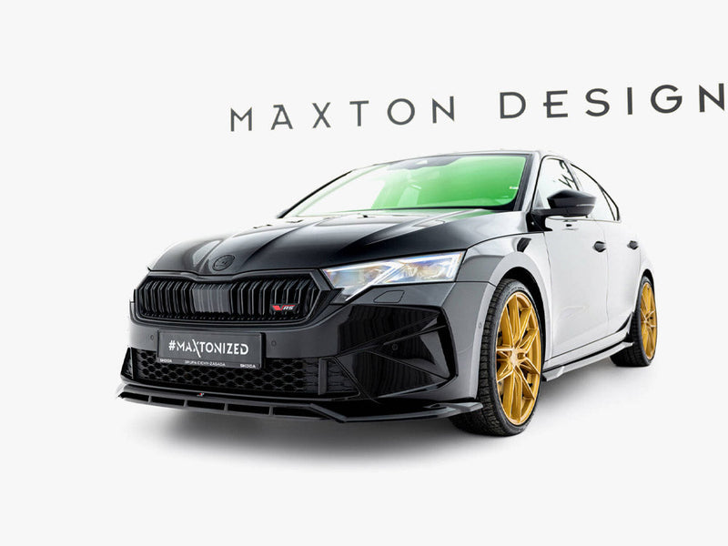 Maxton Design - Front Splitter V.1 Skoda Octavia RS Liftback / Estate Mk4 Facelift
