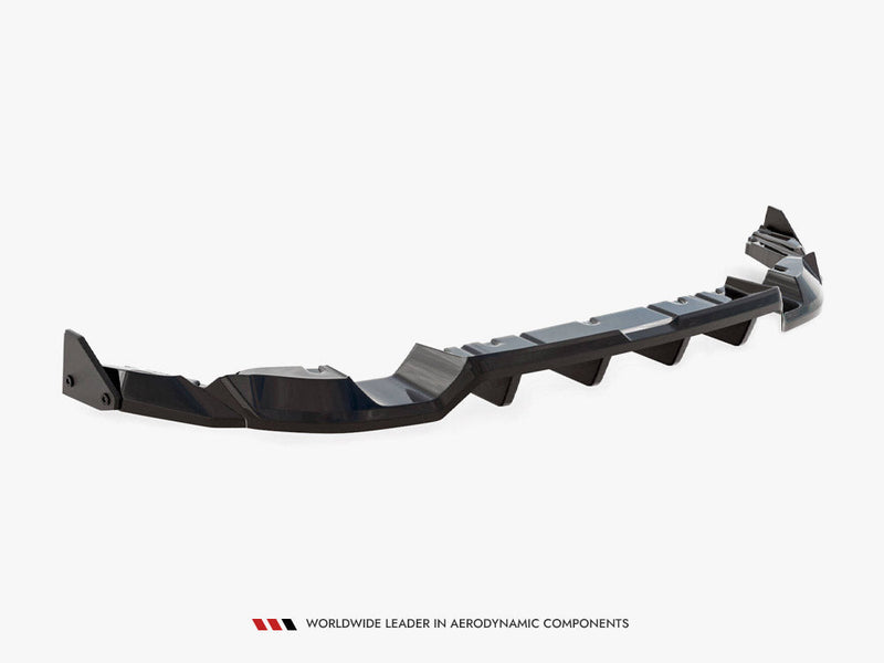 Maxton Design - Central Rear Splitter (Vertical Bars) V.1 + Flaps Subaru BRZ Mk2