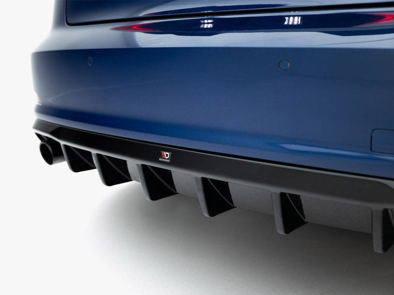 Maxton Design - Rear Valance Audi A3 Sedan 8V (Version with single exhaust tips on both sides)