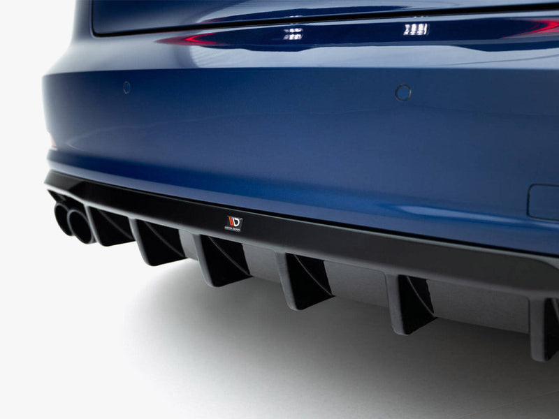 Maxton Design - Rear Valance Audi A3 Sedan 8V (Version with dual exhaust tips on one side)
