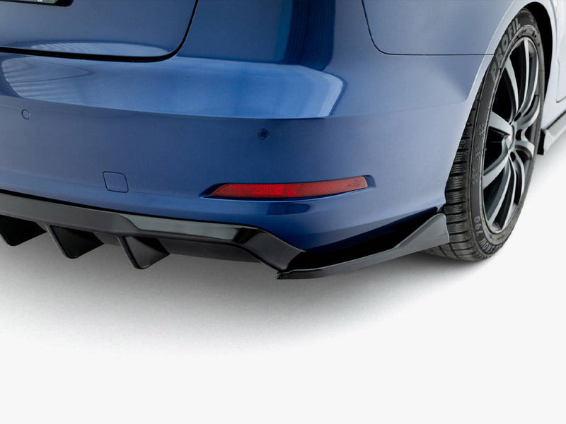 Maxton Design - Rear Valance Audi A3 Sedan 8V (Version with dual exhaust tips on one side)