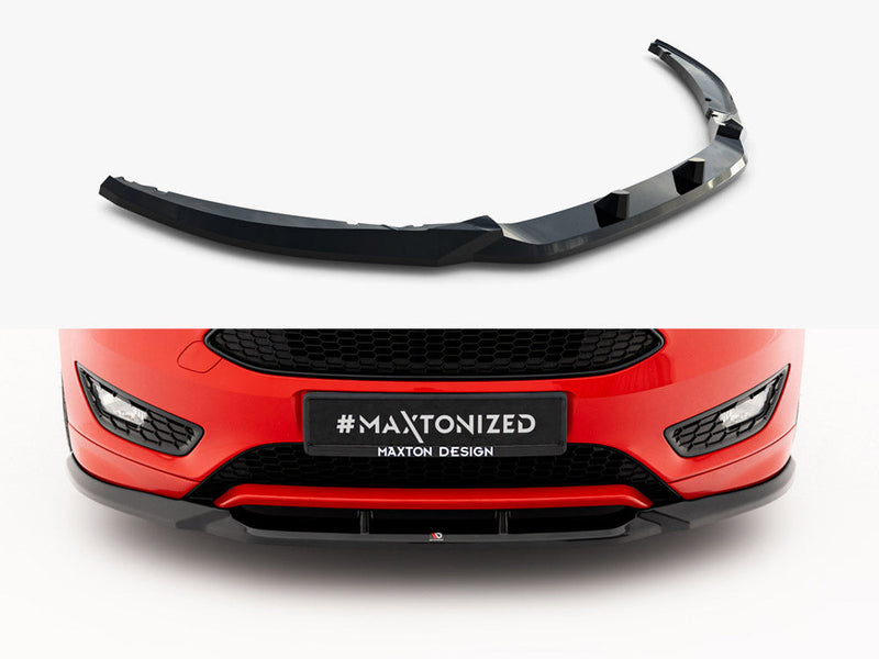 Maxton Design - Front Splitter V.3 Ford Focus ST-Line Mk3 Facelift