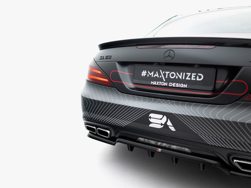 Maxton Design - Rear Splitter (Vertical Bars) Mercedes-Benz SL 63 AMG R231