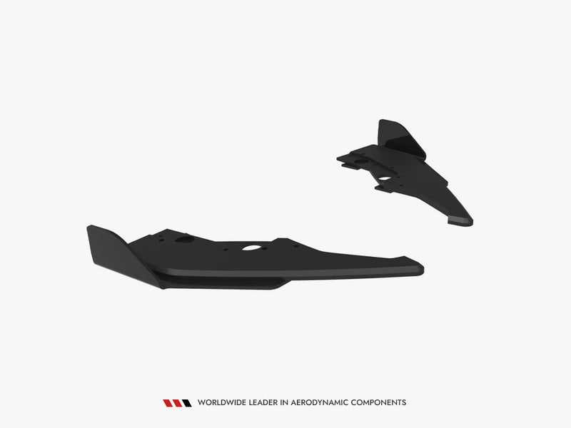 Maxton Design - Street PRO Rear Side Splitters V.2 + Flaps BMW 1 M-Pack F70