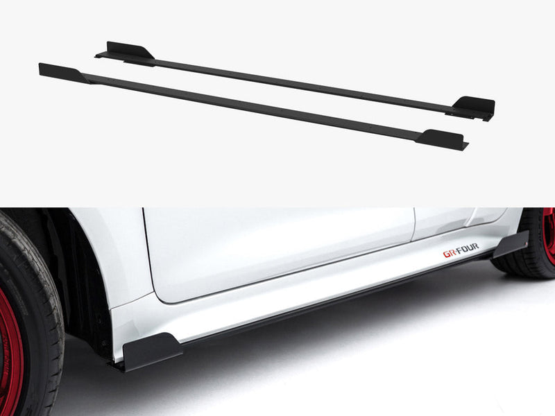 Maxton Design - Street PRO Side Skirts Diffusers + Flaps Toyota GR Corolla Mk12