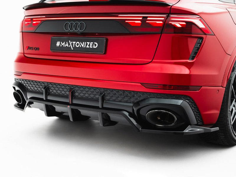 Maxton Design - Rear Splitter (Vertical Bars) Audi RSQ8 Mk1 Facelift