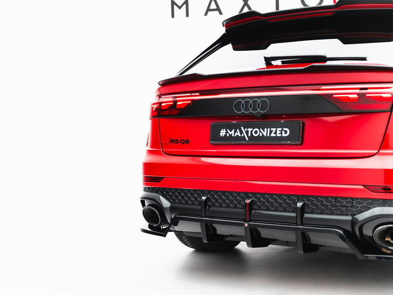 Maxton Design - Rear Splitter (Vertical Bars) Audi RSQ8 Mk1 Facelift