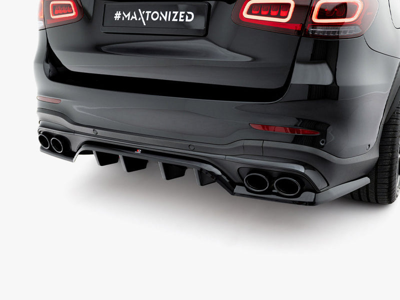 Maxton Design - Rear Splitter (Vertical Bars) Mercedes-AMG GLC 43 SUV X253 Facelift