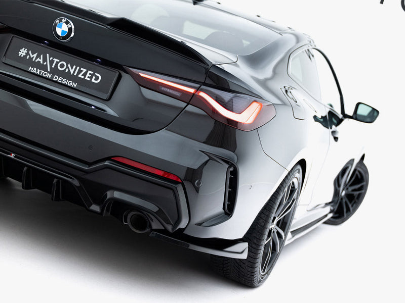 Maxton Design - Rear Side Splitters V.8 BMW 4 M-Pack G22 / G23 / G22 Facelift / G23 Facelift