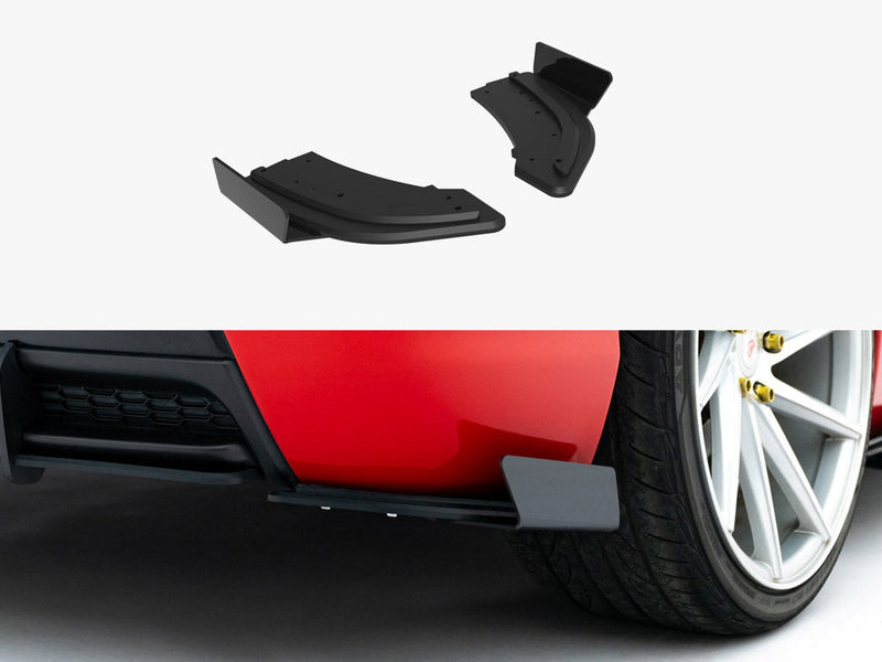 Maxton Design - Street PRO Rear Side Splitters + Flaps Mazda 3 MPS Mk1 EU Version