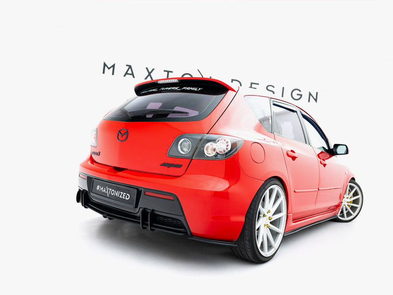 Maxton Design - Street PRO Rear Side Splitters Mazda 3 MPS Mk1 EU Version