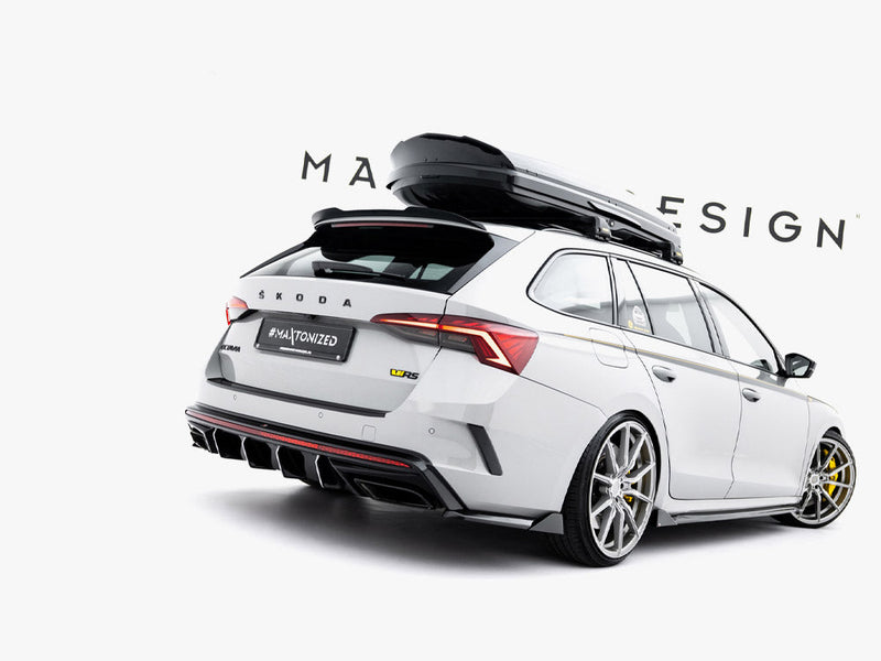 Maxton Design - Rear Side Splitters V.8 Skoda Octavia RS Liftback / Estate Mk4