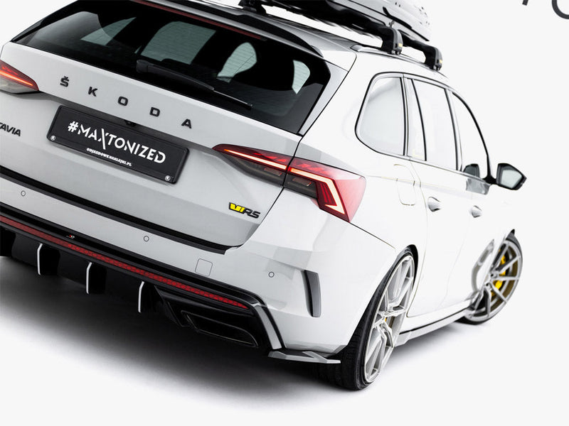 Maxton Design - Rear Side Splitters V.7 Skoda Octavia RS Liftback / Estate Mk4