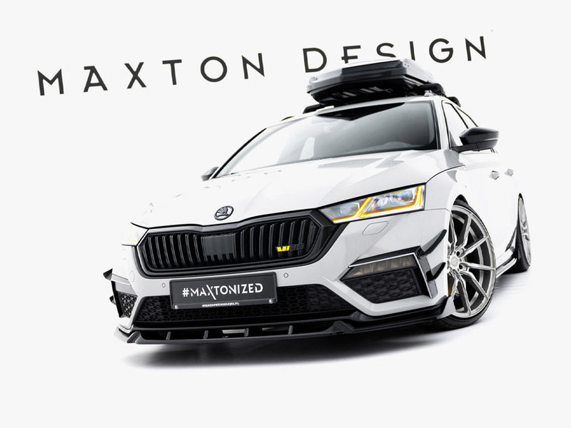 Maxton Design - Front Splitter V.5 Skoda Octavia RS Mk4