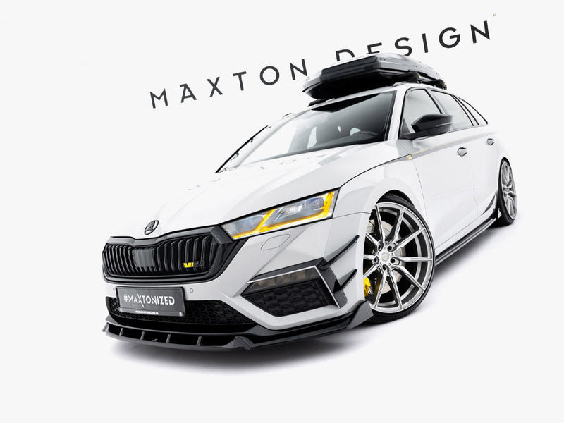 Maxton Design - Front Splitter V.5 Skoda Octavia RS Mk4