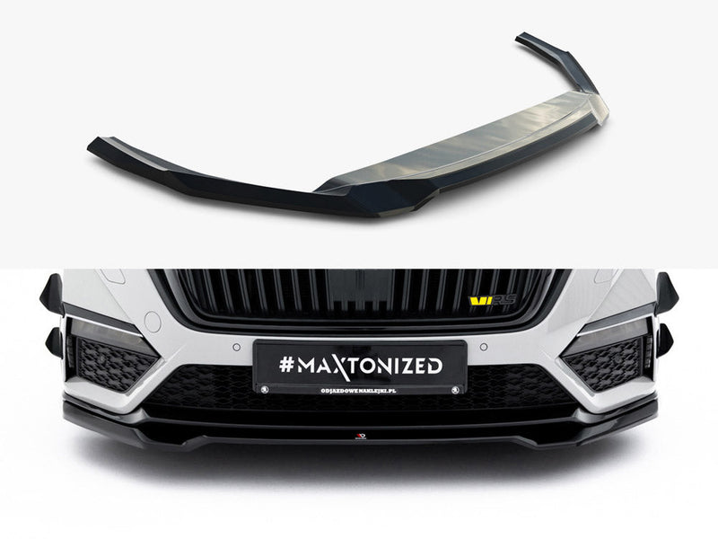 Maxton Design - Front Splitter V.4 Skoda Octavia RS Mk 4