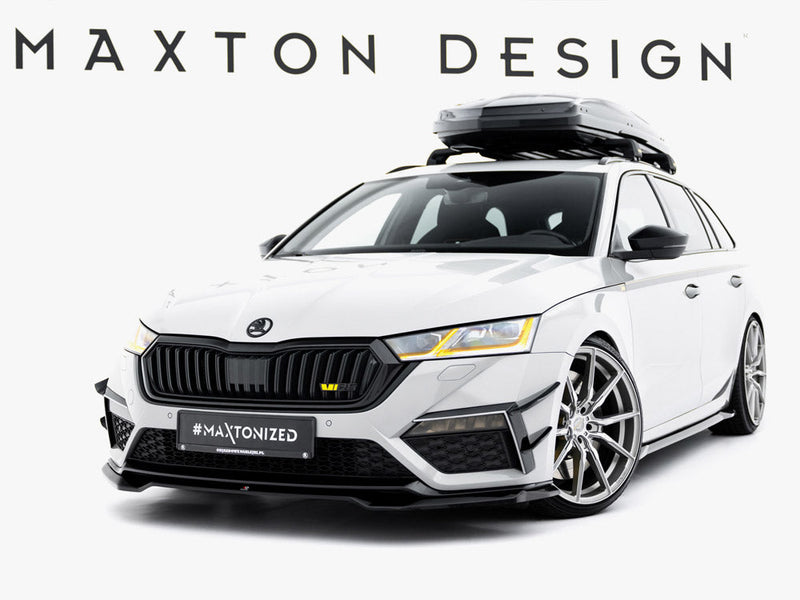 Maxton Design - Front Splitter V.4 Skoda Octavia RS Mk 4