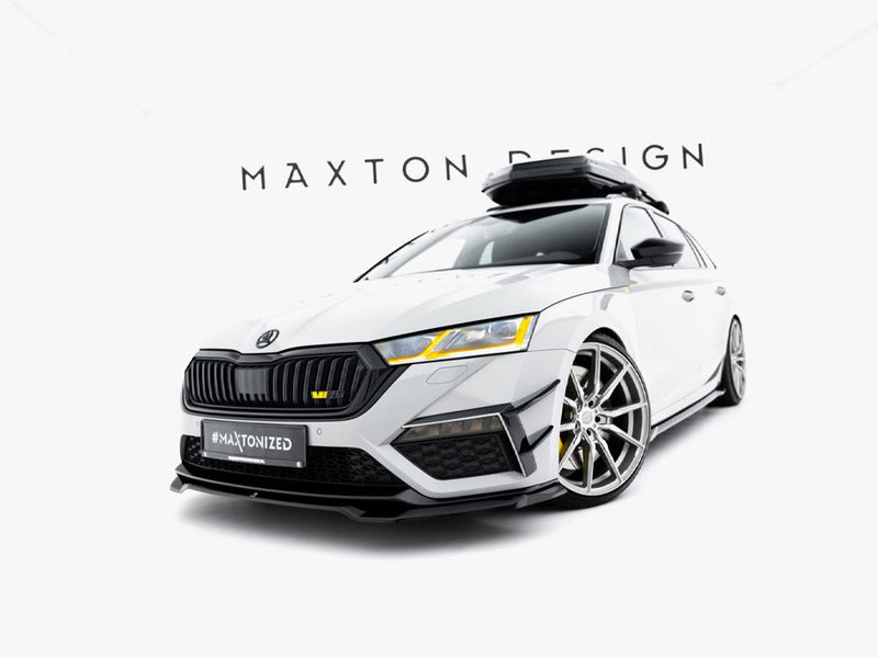 Maxton Design - Front Splitter V.4 Skoda Octavia RS Mk 4