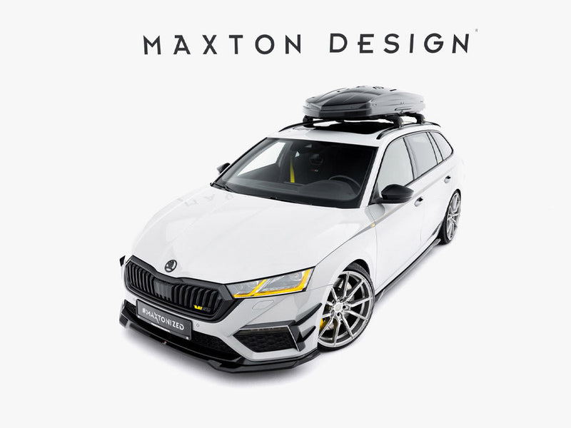 Maxton Design - Front Splitter V.4 Skoda Octavia RS Mk 4