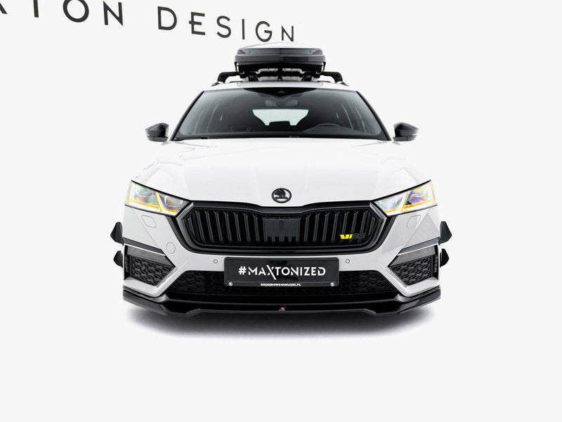 Maxton Design - Front Splitter V.4 Skoda Octavia RS Mk 4