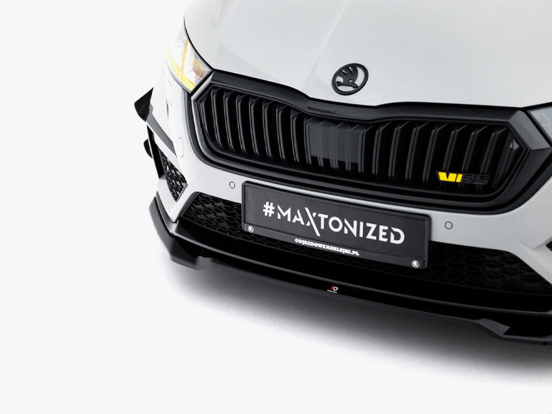 Maxton Design - Front Splitter V.4 Skoda Octavia RS Mk 4