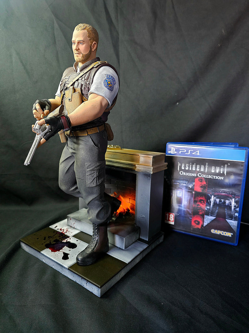 1/6 Resident Evil Barry Burton Premium Statue & Diorama with working LEDs