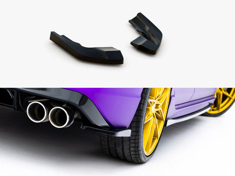 Maxton Design - Rear Side Splitters V.2 Volkswagen Golf R Mk8 Facelift