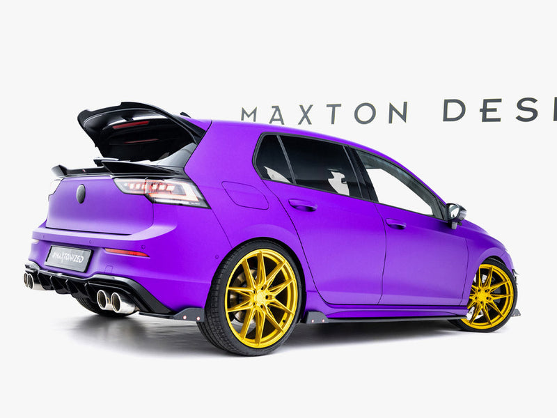 Maxton Design - Rear Side Splitters V.6 + Flaps Volkswagen Golf R Mk8