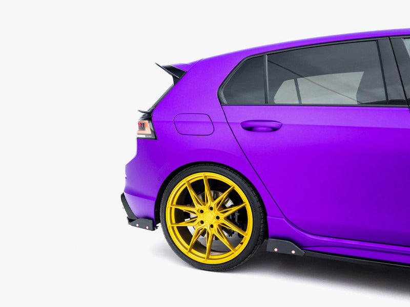 Maxton Design - Rear Side Splitters V.6 + Flaps Volkswagen Golf R Mk8