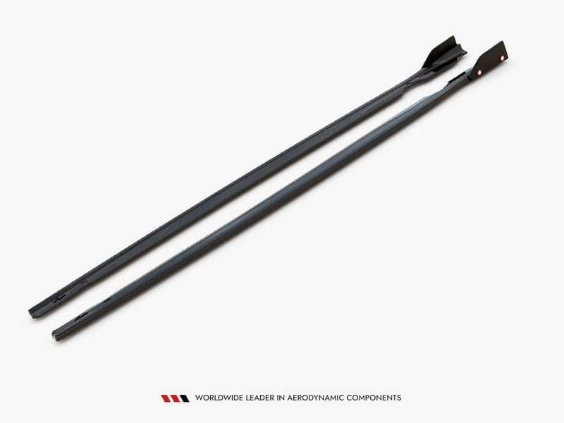 Maxton Design - Side Skirts Diffusers V.2 + Flaps Volkswagen Golf R Mk8 Facelift