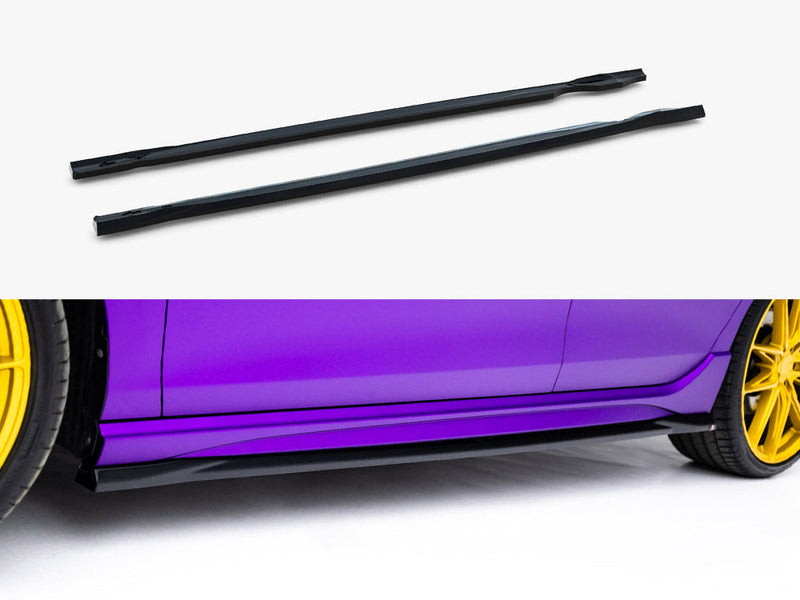 Maxton Design - Side Skirts Diffusers V.5 Volkswagen Golf R Mk8 / Mk8 Facelift