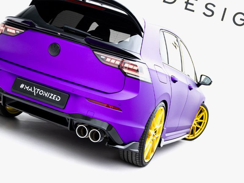 Maxton Design - Rear Side Splitters V.7 Volkswagen Golf R Mk8 / Mk8 Facelift