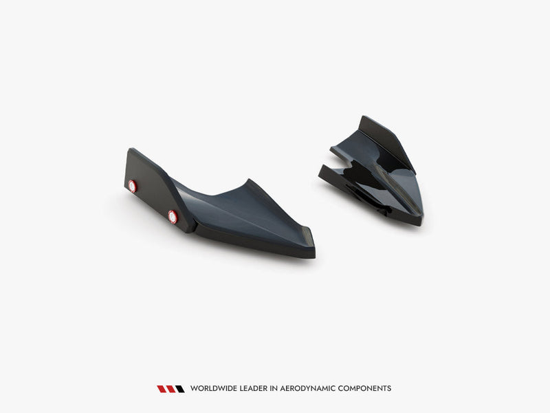 Maxton Design - Rear Side Splitters V.5 + Flaps Volkswagen Golf R Mk8 Facelift