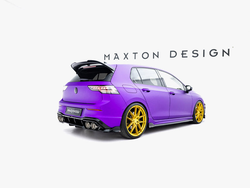Maxton Design - Rear Splitter (Vertical Bars) V.1 Volkswagen Golf R Mk8 / Mk8 Facelift