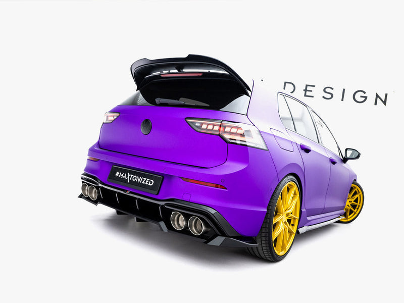 Maxton Design - Rear Splitter (Vertical Bars) V.2 Volkswagen Golf R Mk8 / Mk8 Facelift