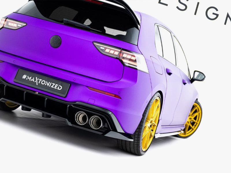 Maxton Design - Rear Splitter (Vertical Bars) V.2 Volkswagen Golf R Mk8 / Mk8 Facelift