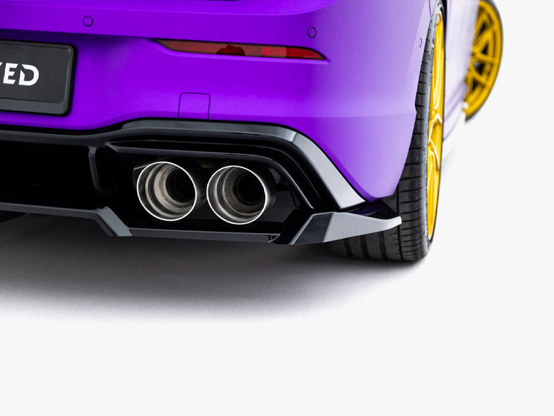 Maxton Design - Rear Splitter (Vertical Bars) V.2 Volkswagen Golf R Mk8 / Mk8 Facelift