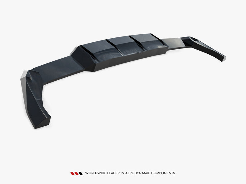Maxton Design - Rear Splitter (Vertical Bars) V.2 Volkswagen Golf R Mk8 / Mk8 Facelift