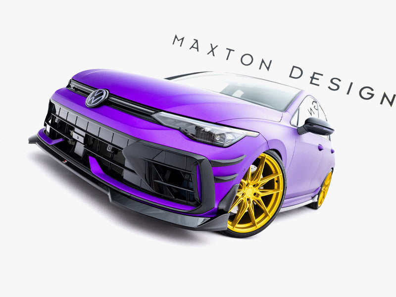 Maxton Design - Front Splitter V.4 Volkswagen Golf R Mk8 Facelift