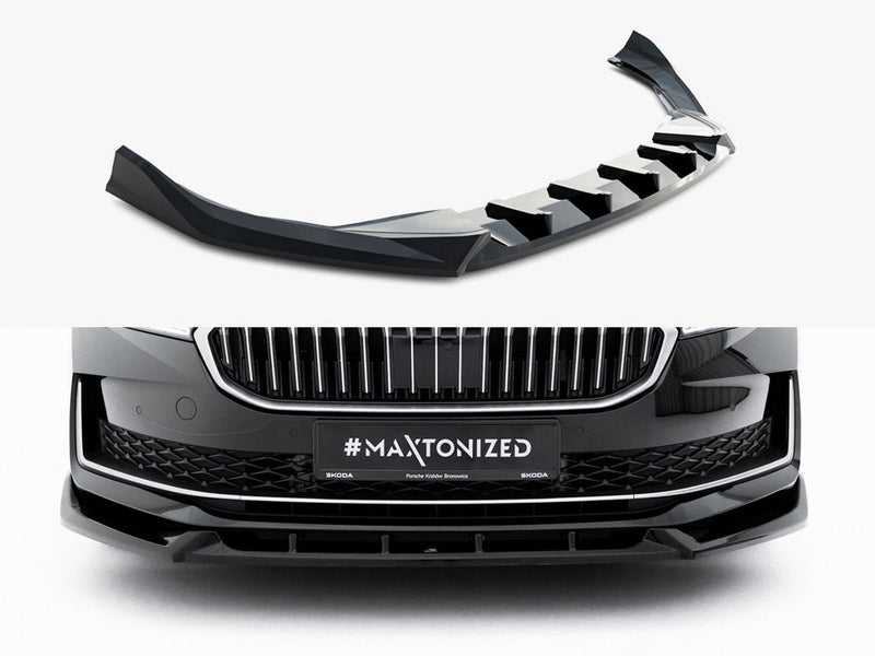 Maxton Design - Front Splitter V.2 Skoda Superb Mk4
